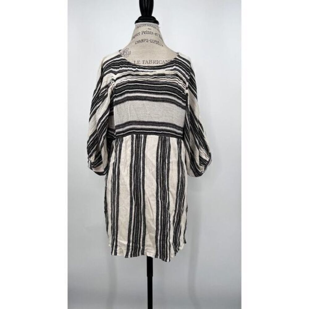 FREE PEOPLE EUC knit Black and White Tunic Dress XSMALL